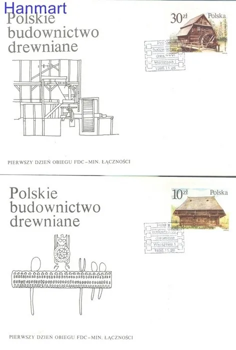 Znaczek Polska 1986 Mi 3060-3065 Fi 2912-2917 FDC