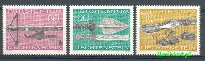 Znaczek Liechtenstein 1980 Mi 751-753 Czyste **
