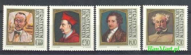 Znaczek Liechtenstein 1981 Mi 784-787 Czyste **