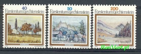 Znaczek Liechtenstein 1983 Mi 821-823 Czyste **