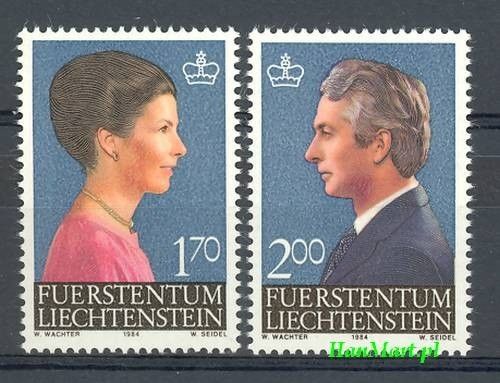 Znaczek Liechtenstein 1984 Mi 864-865 Czyste **