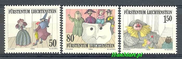 Znaczek Liechtenstein 1985 Mi 887-889 Czyste **