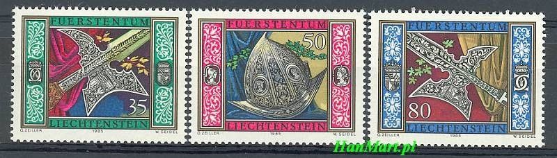 Znaczek Liechtenstein 1985 Mi 890-892 Czyste **