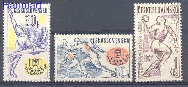 Znaczek Czechosłowacja 1964 Mi 1450-1452 Czyste **