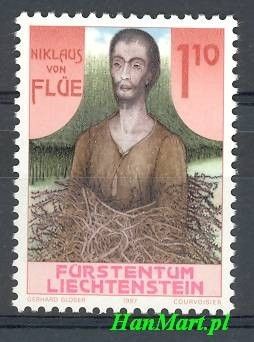 Znaczek Liechtenstein 1987 Mi 918 Czyste **