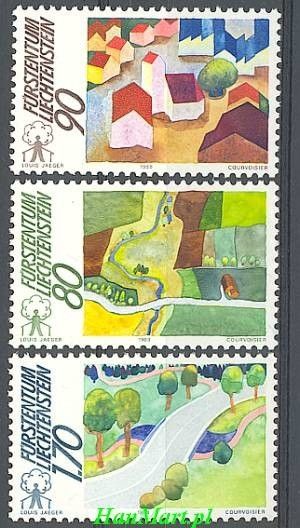 Znaczek Liechtenstein 1988 Mi 939-941 Czyste **