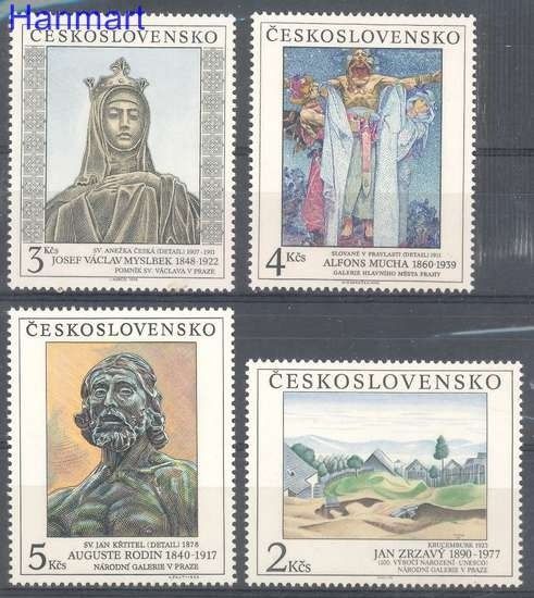 Znaczek Czechosłowacja 1990 Mi 3069-3072 Czyste **