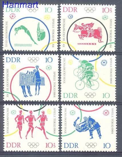 Znaczek NRD / DDR 1964 Mi 1039-1044 Czyste **