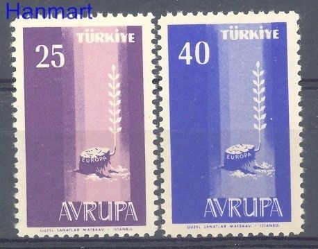 Znaczek Turcja 1958 Mi 1610-1611 Czyste **