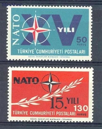 Znaczek Turcja 1964 Mi 1899-1900 Czyste **