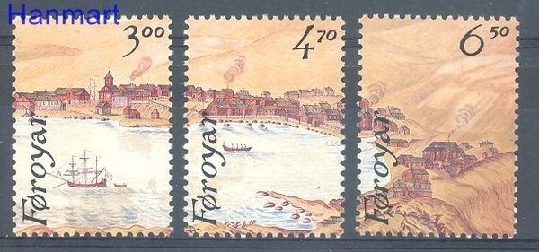 Znaczek Wyspy Owcze 1986 Mi 139-141 Czyste **