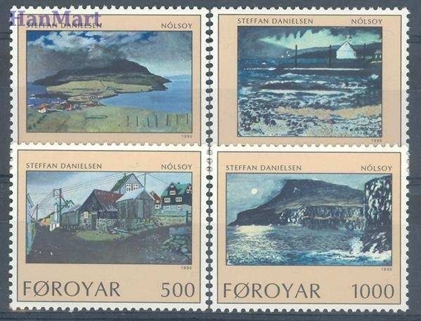 Znaczek Wyspy Owcze 1990 Mi 207-210 Czyste **