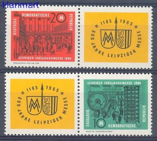 Znaczek NRD / DDR 1964 Mi 1012-1013 Czyste **