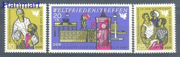 Znaczek NRD / DDR 1969 Mi 1478-1480 Czyste **