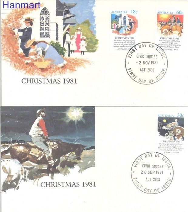 Znaczek Australia 1981 Mi 767-769 FDC