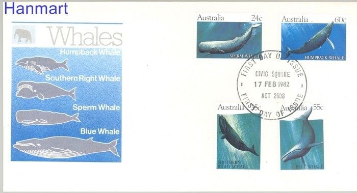 Znaczek Australia 1982 Mi 777-780 FDC