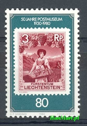 Znaczek Liechtenstein 1980 Mi 750 Czyste **