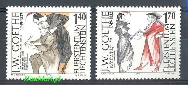 Znaczek Liechtenstein 1999 Mi 1215-1216 Czyste **