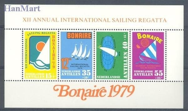 Znaczek Antyle Holenderskie 1979 Mi bl 10 Czyste **