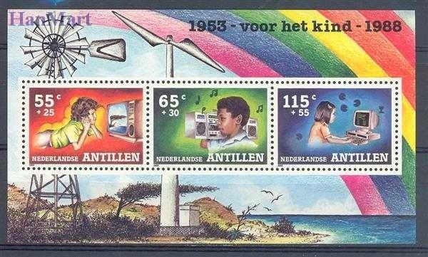 Znaczek Antyle Holenderskie 1988 Mi bl 33 Czyste **