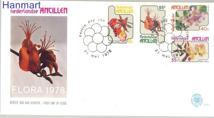 Znaczek Antyle Holenderskie 1978 Mi 359-362 FDC