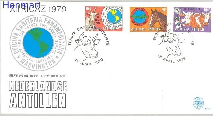 Znaczek Antyle Holenderskie 1979 Mi 388-390 FDC