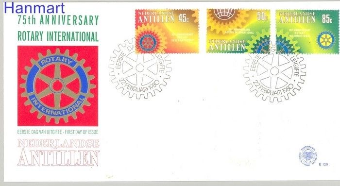 Znaczek Antyle Holenderskie 1980 Mi 412-414 FDC