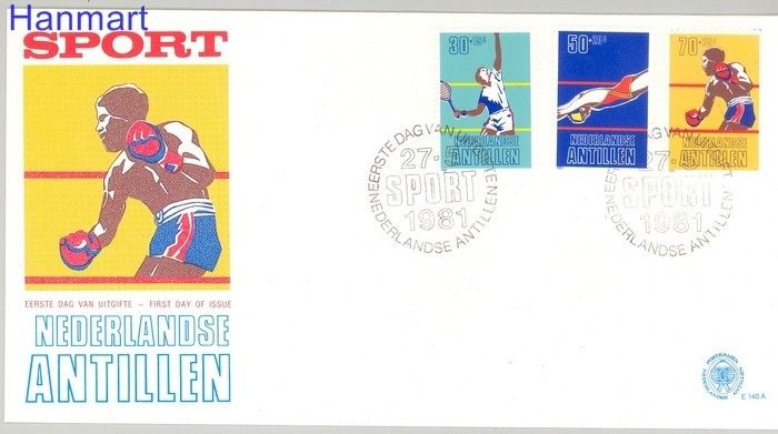 Znaczek Antyle Holenderskie 1981 Mi 445-447 FDC