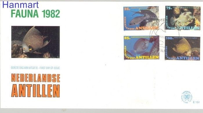 Znaczek Antyle Holenderskie 1982 Mi 477-480 FDC