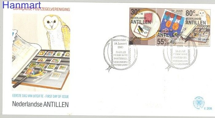 Znaczek Antyle Holenderskie 1989 Mi 652-654 FDC