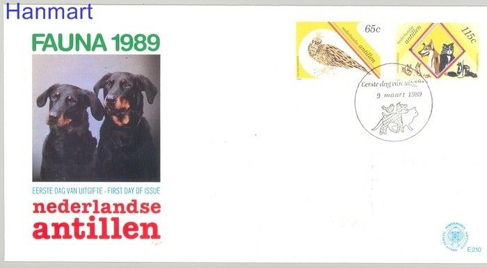 Znaczek Antyle Holenderskie 1989 Mi 656-657 FDC