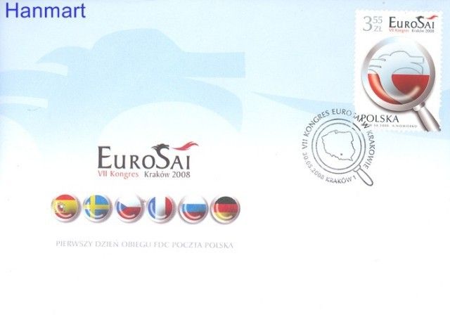Znaczek Polska 2008 Mi 4360 Fi 4210 FDC