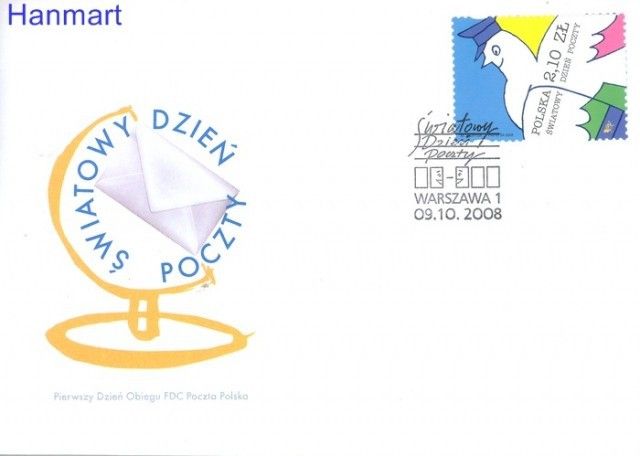 Znaczek Polska 2008 Mi 4388 Fi 4238 FDC
