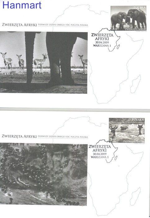 Znaczek Polska 2009 Mi 4421-4424 Fi 4271-4274 FDC