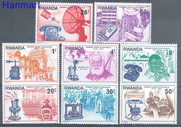 Znaczek Rwanda 1976 Mi 807-814 Czyste **