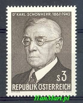 Znaczek Austria 1967 Mi 1234 Czyste **