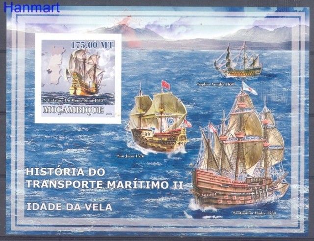 Znaczek Mozambik 2009 Mi bl 235B Czyste **