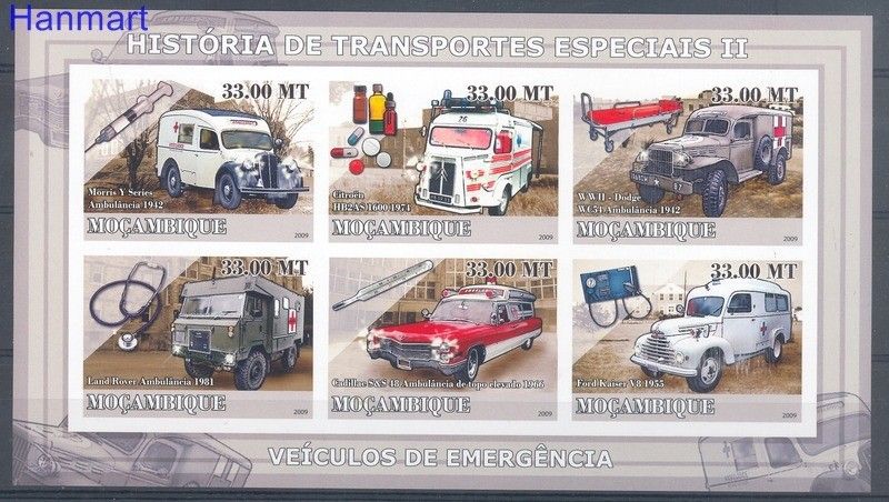 Znaczek Mozambik 2009 Mi ark 3166-3171B Czyste **