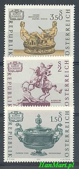 Znaczek Austria 1971 Mi 1355-1357 Czyste **