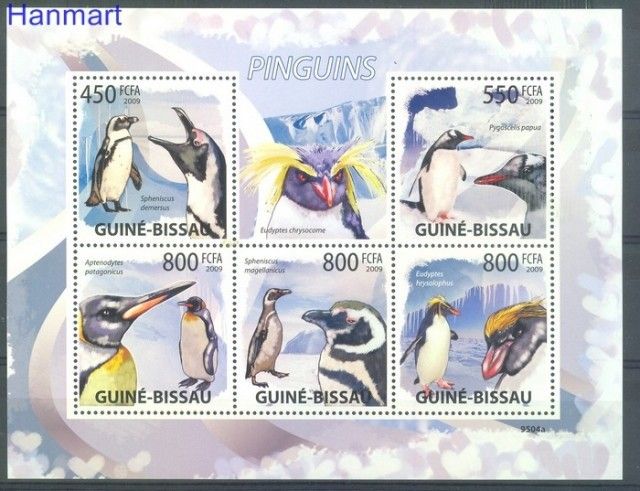 Znaczek Gwinea Bissau 2009 Mi 4390-4394 Czyste **