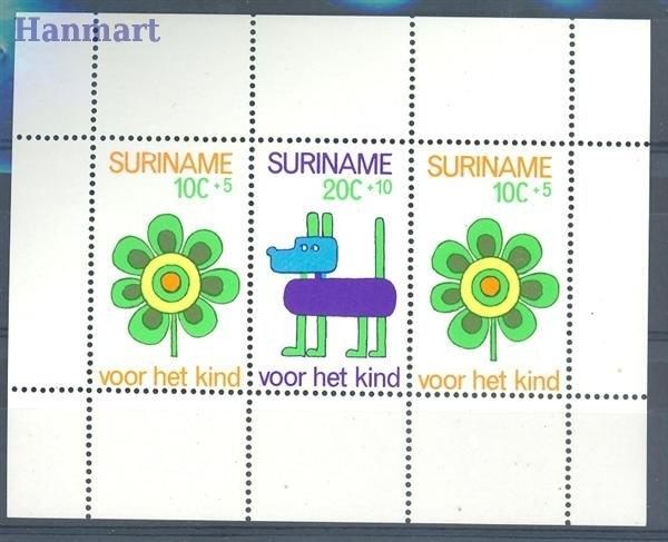 Znaczek Surinam 1973 Mi bl 13 Czyste **
