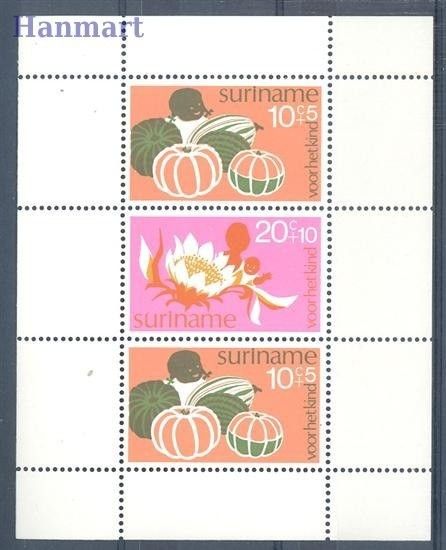 Znaczek Surinam 1974 Mi bl 14 Czyste **