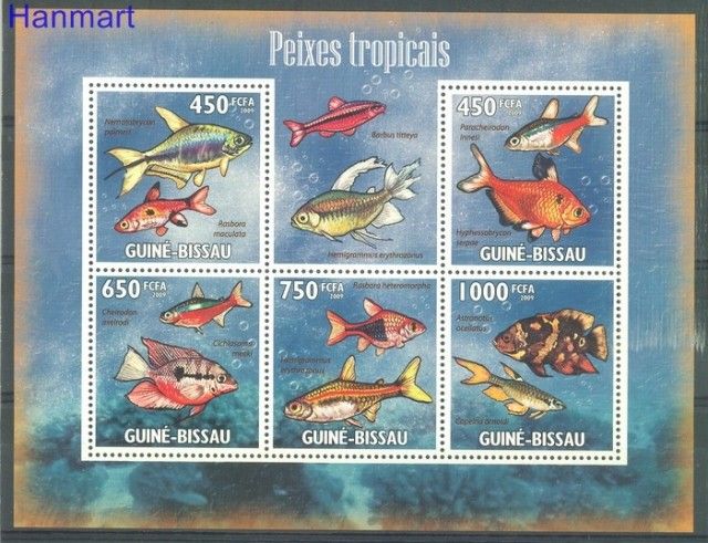 Znaczek Gwinea Bissau 2009 Mi 4468-4472 Czyste **