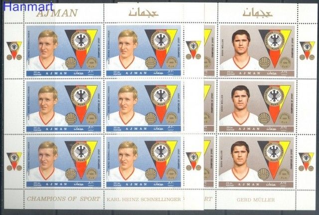 Znaczek Ajman / Adżman 1969 Mi 362-367 Czyste **