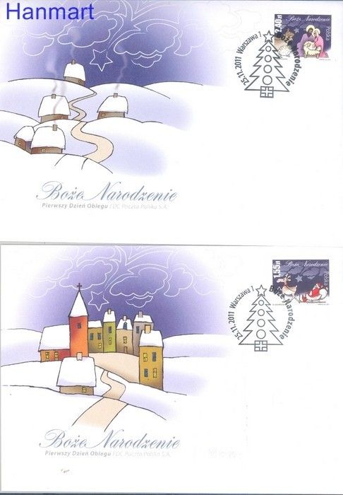Znaczek Polska 2011 Mi 4542-4543 Fi 4392-4393 FDC