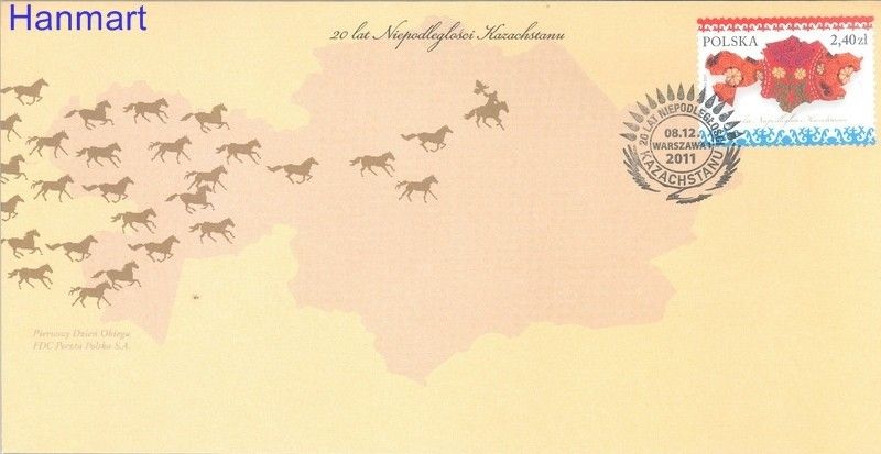 Znaczek Polska 2011 Mi 4545 Fi 4395 FDC