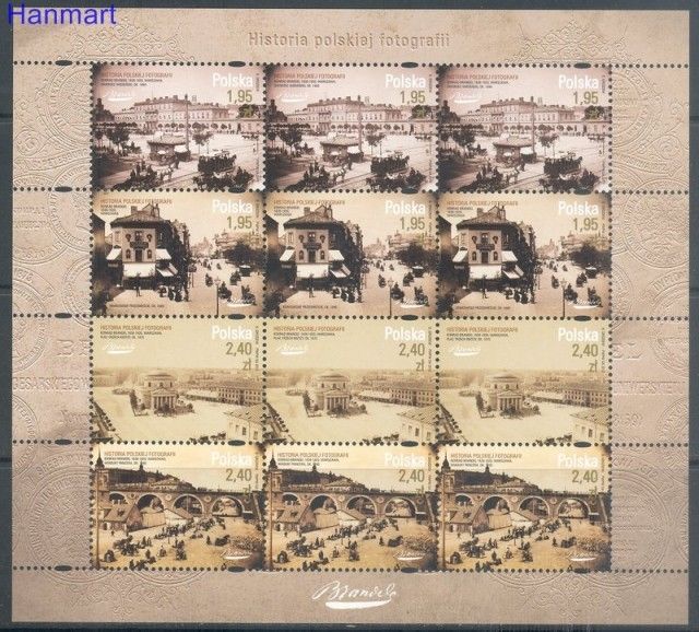 Polska 2012 Mi ark 4554-4557 Fi ark 4404-4407 Czyste **