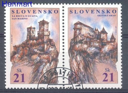 Znaczek Słowacja 2007 Mi 562-563 Stemplowane