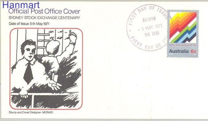 Znaczek Australia 1971 Mi 465 FDC