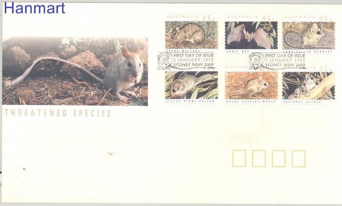 Znaczek Australia 1992 Mi 1279-1284 FDC